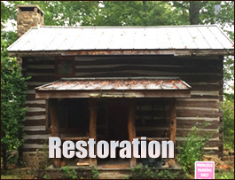 Historic Log Cabin Restoration  Jefferson County, Georgia